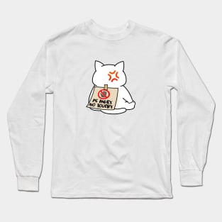 Angry Cat No Touchy Long Sleeve T-Shirt